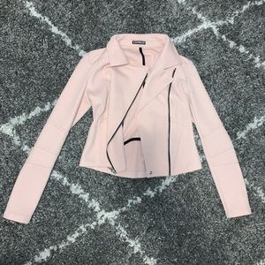 Baby Pink Express Moto Jacket